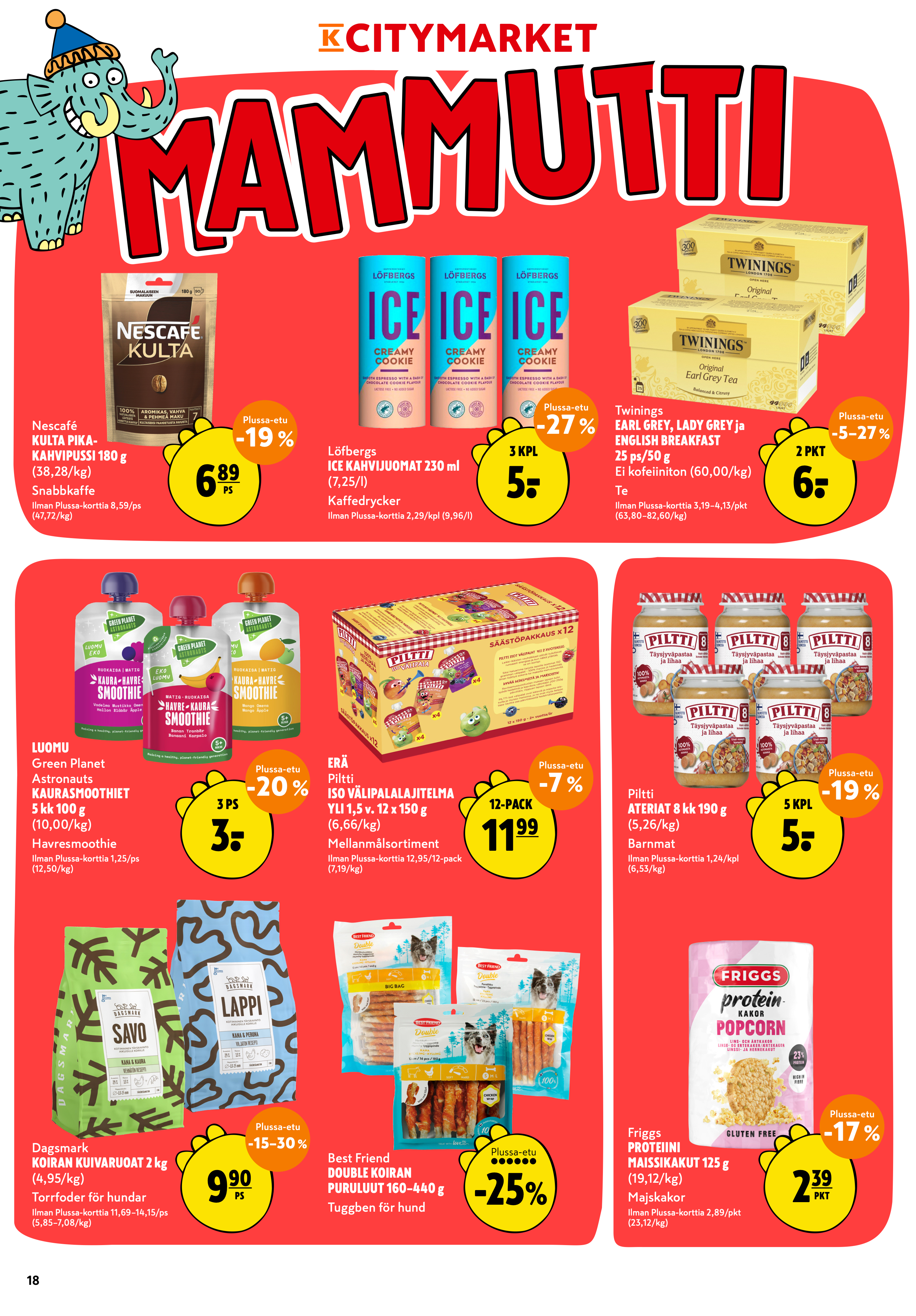 K-Citymarket Alkuviikon tarjouslehti vk 33 sivu 18