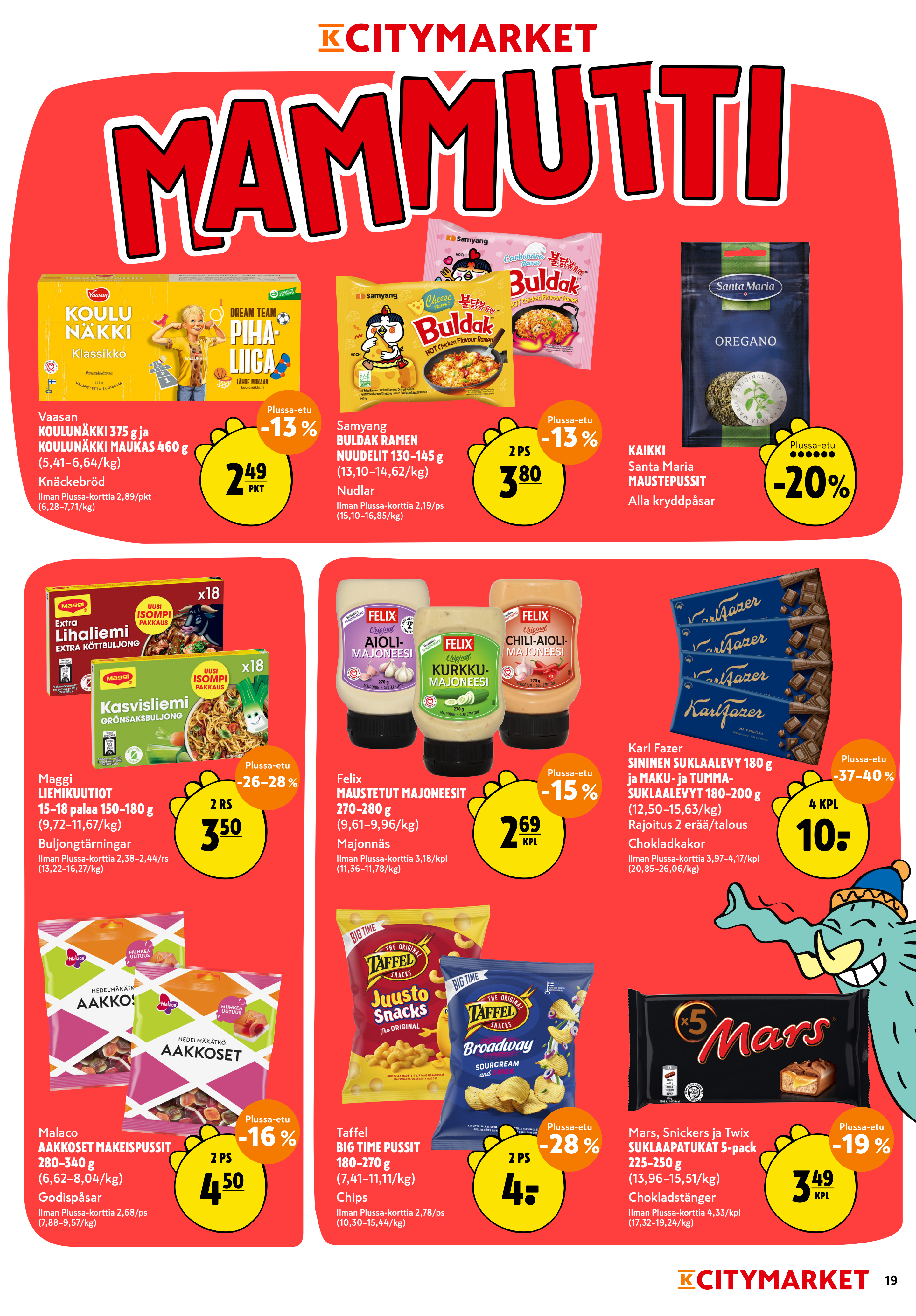 K-Citymarket Alkuviikon tarjouslehti vk 33 sivu 19