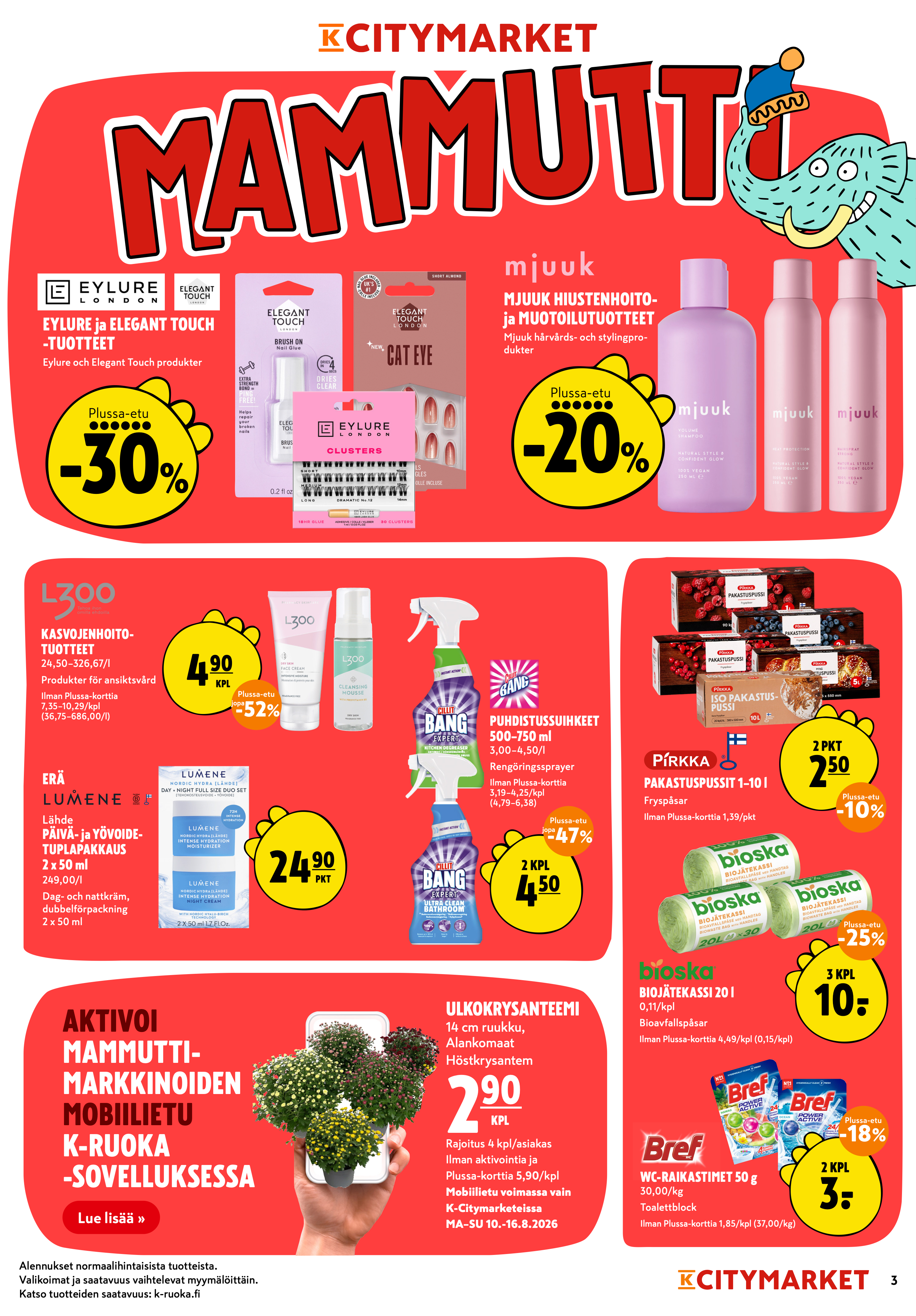 K-Citymarket Alkuviikon tarjouslehti vk 33 sivu 3