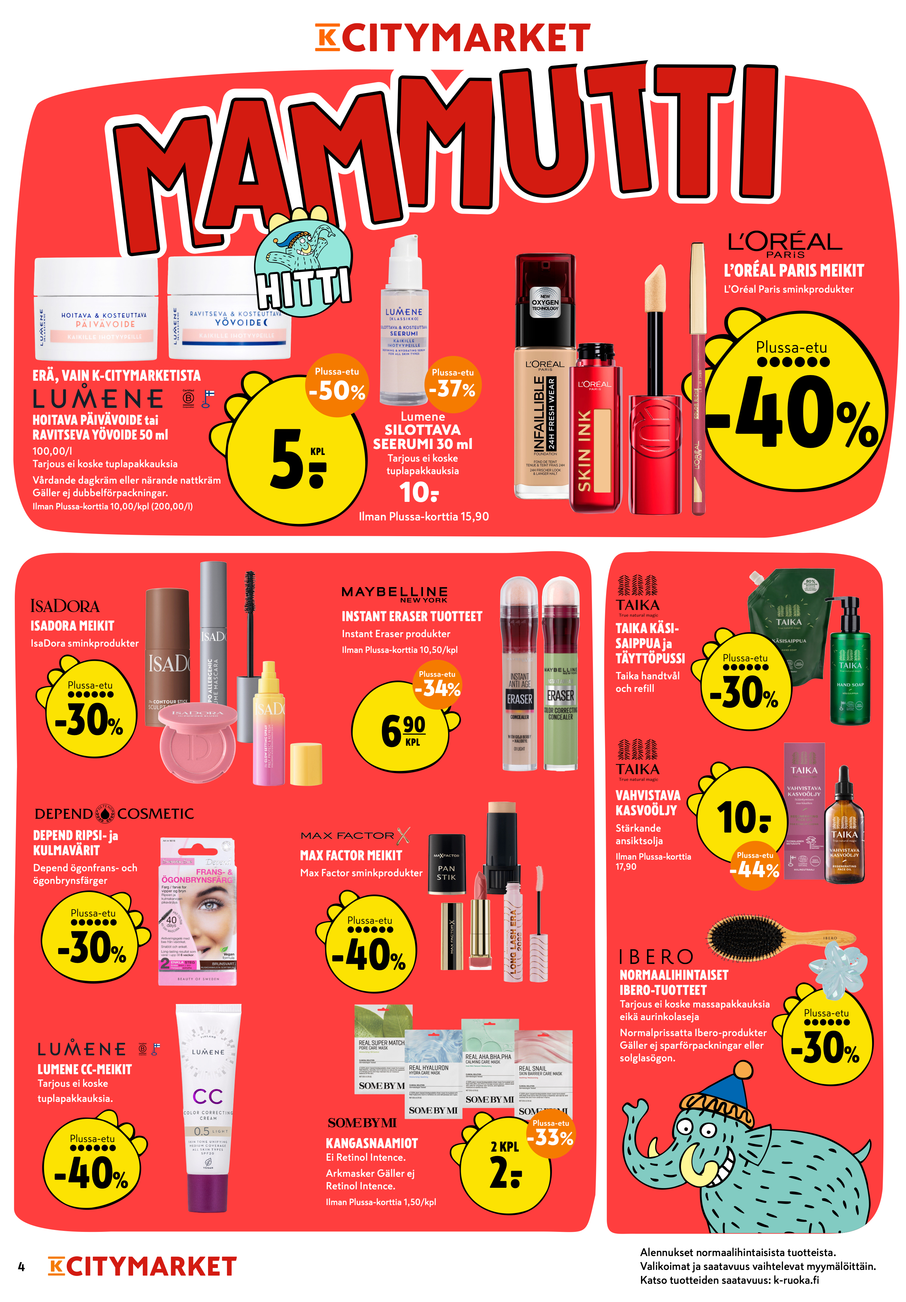K-Citymarket Alkuviikon tarjouslehti vk 33 sivu 4