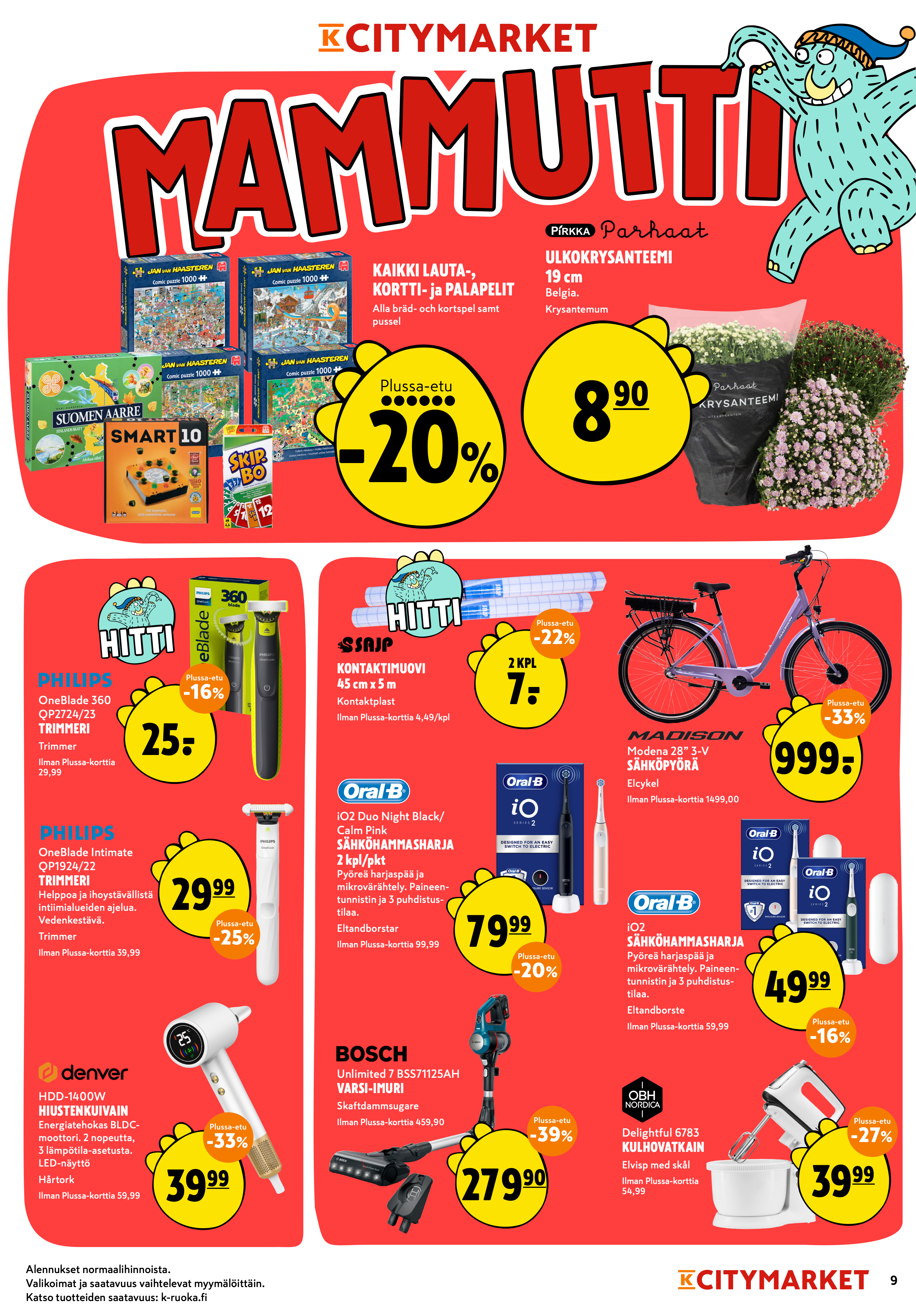K-Citymarket Alkuviikon tarjouslehti vk 33 sivu 9