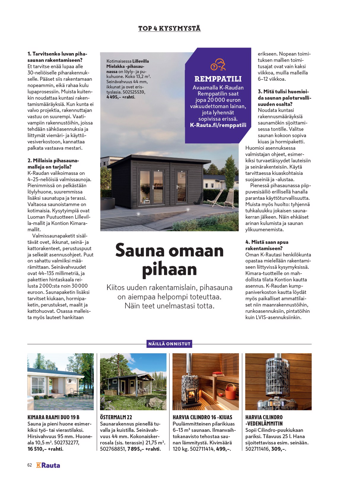 K-Rauta Remppa Lehti 2025 sivu 62
