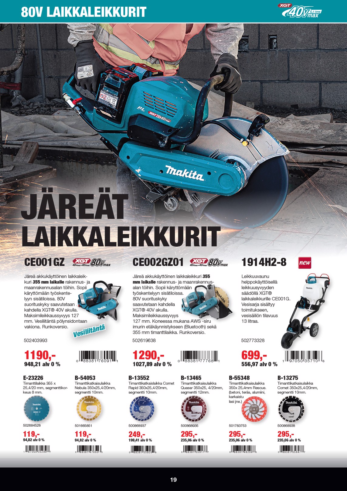 K-Rauta Makita Xgt Esite 2026 sivu 19