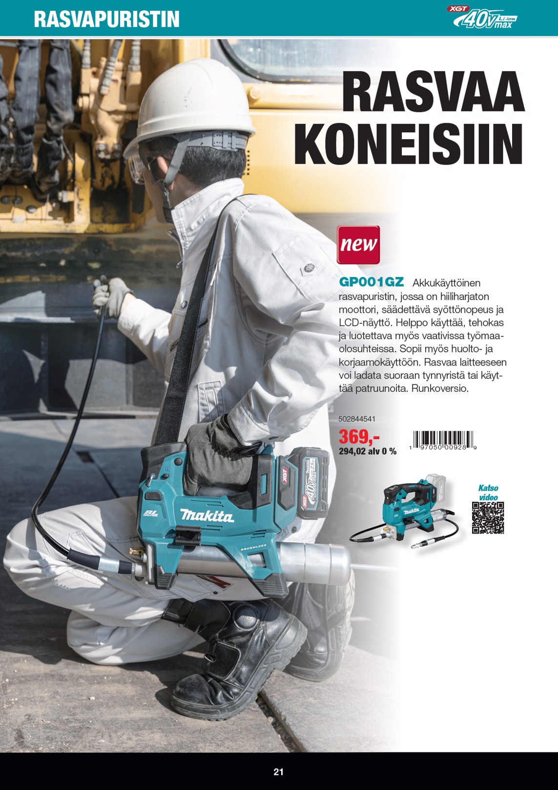 K-Rauta Makita Xgt Esite 2026 sivu 21