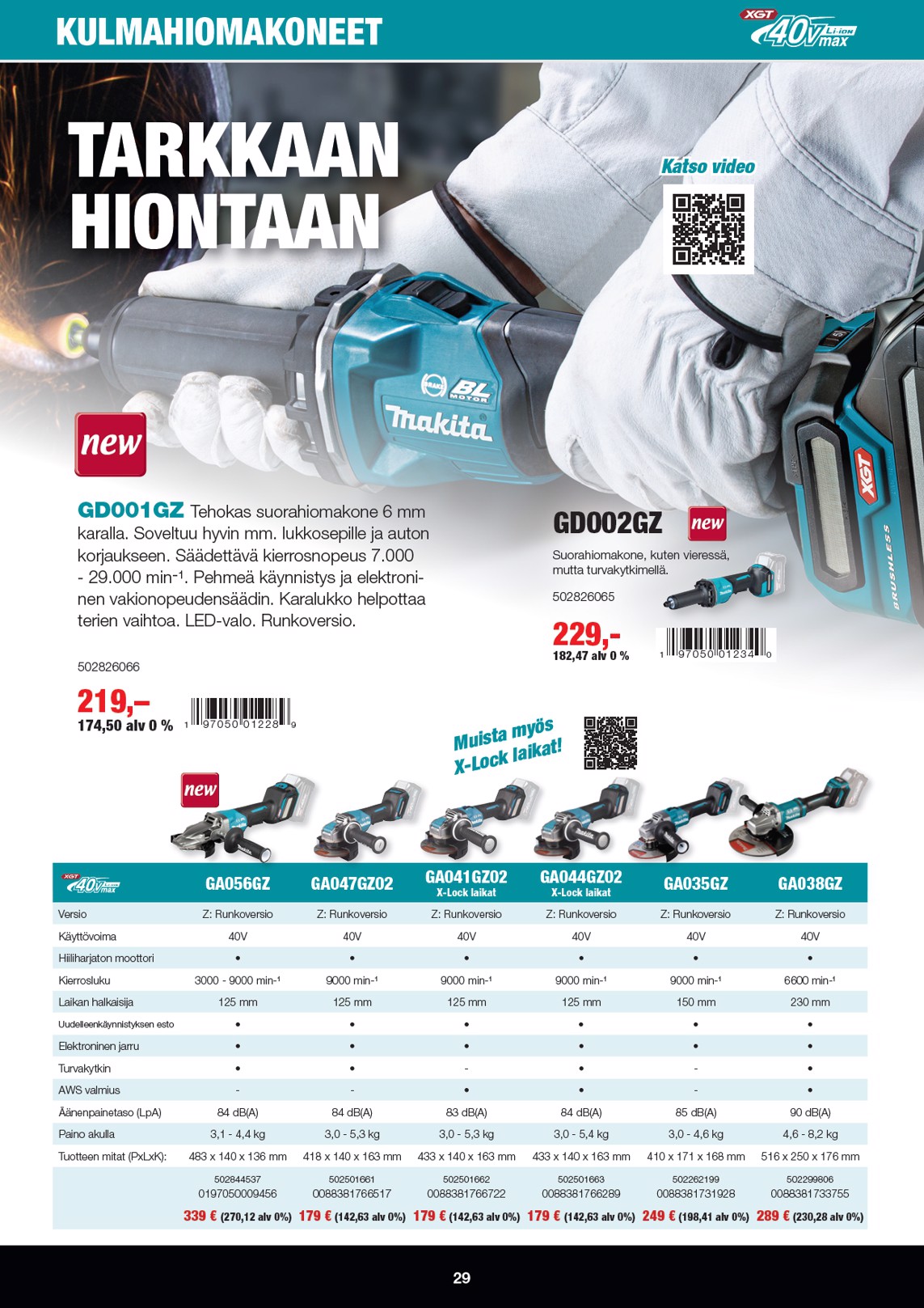 K-Rauta Makita Xgt Esite 2026 sivu 29