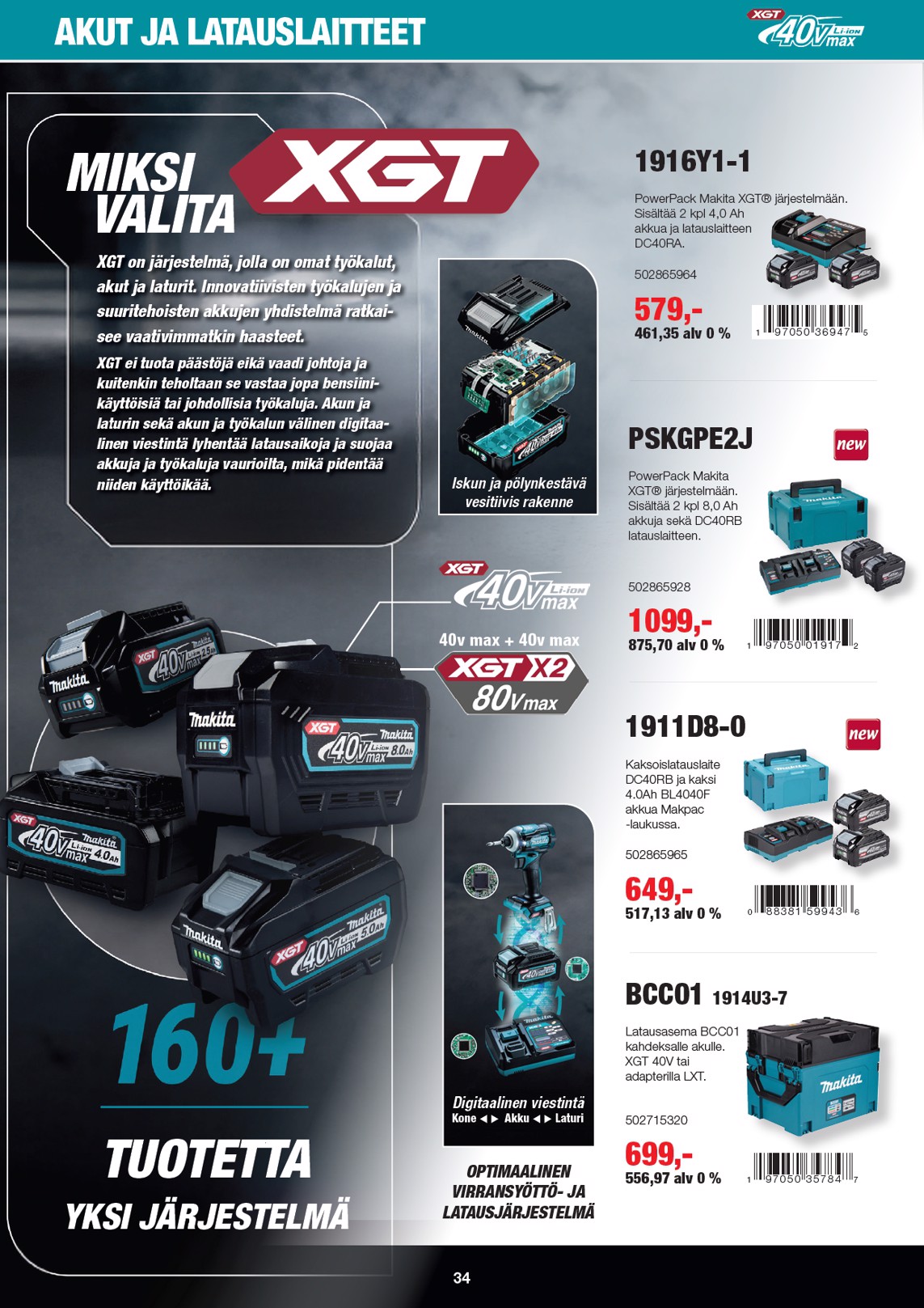 K-Rauta Makita Xgt Esite 2026 sivu 34