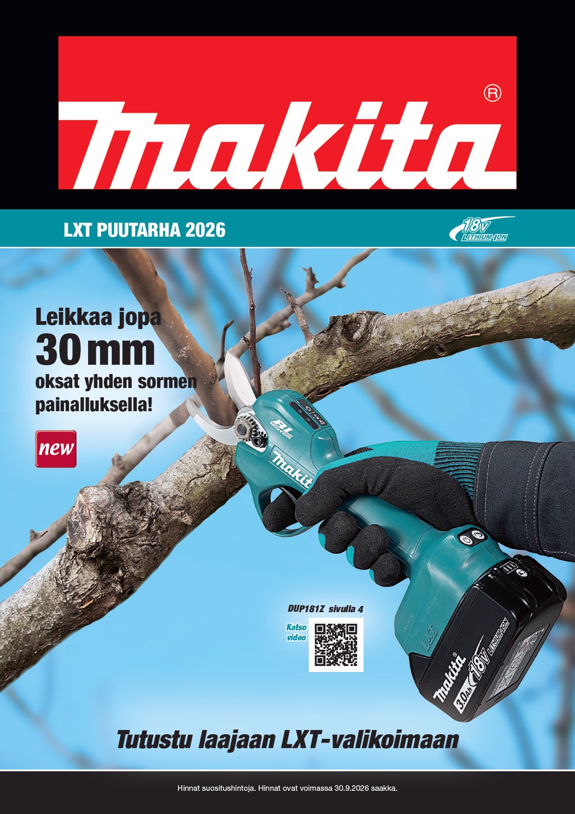 K-Rauta Makita Lxt Puutarhaesite 2026