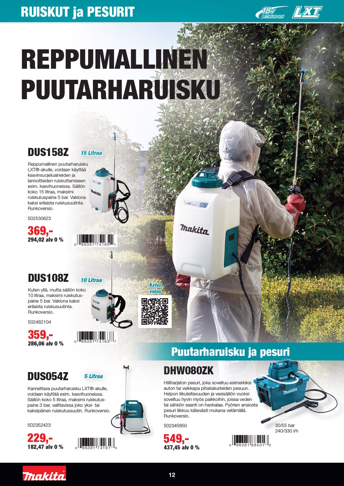 K-Rauta Makita Lxt Puutarhaesite 2026 sivu 12