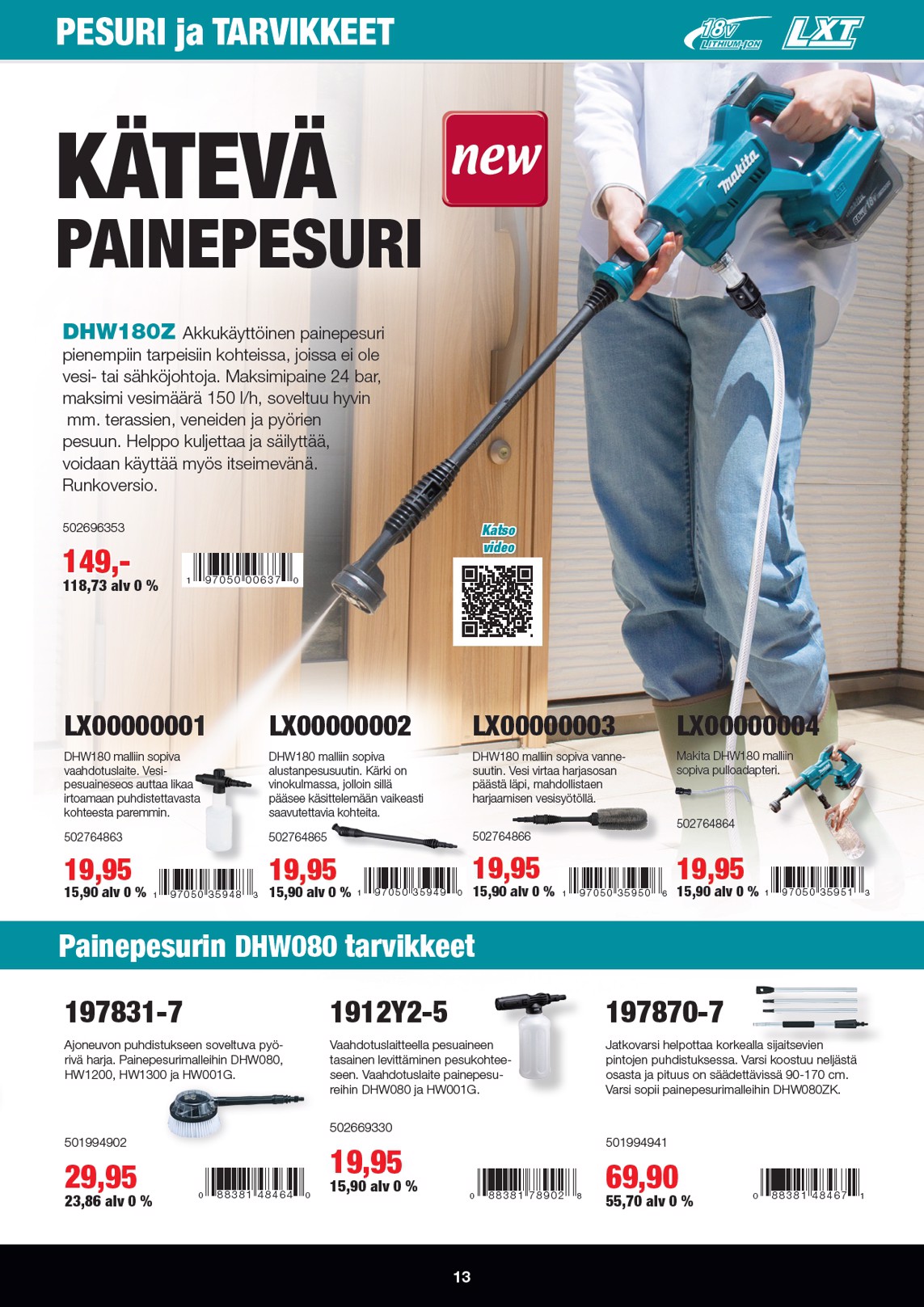 K-Rauta Makita Lxt Puutarhaesite 2026 sivu 13