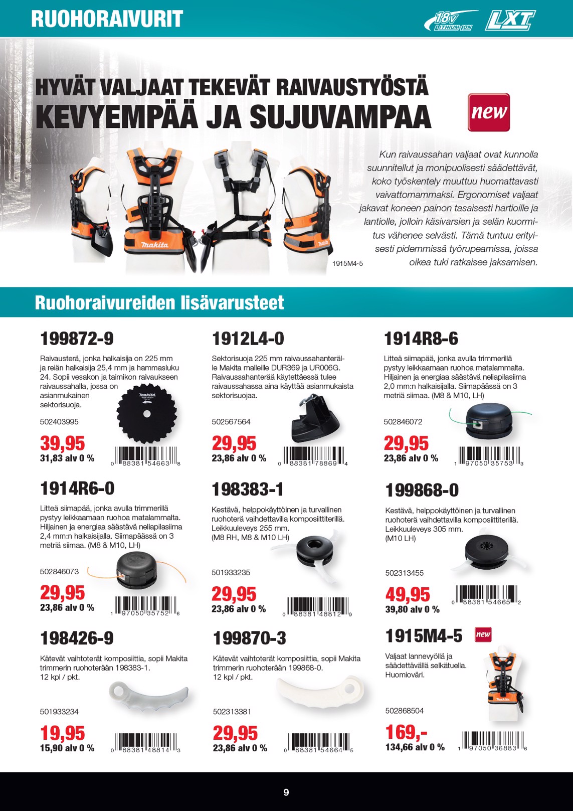 K-Rauta Makita Lxt Puutarhaesite 2026 sivu 9