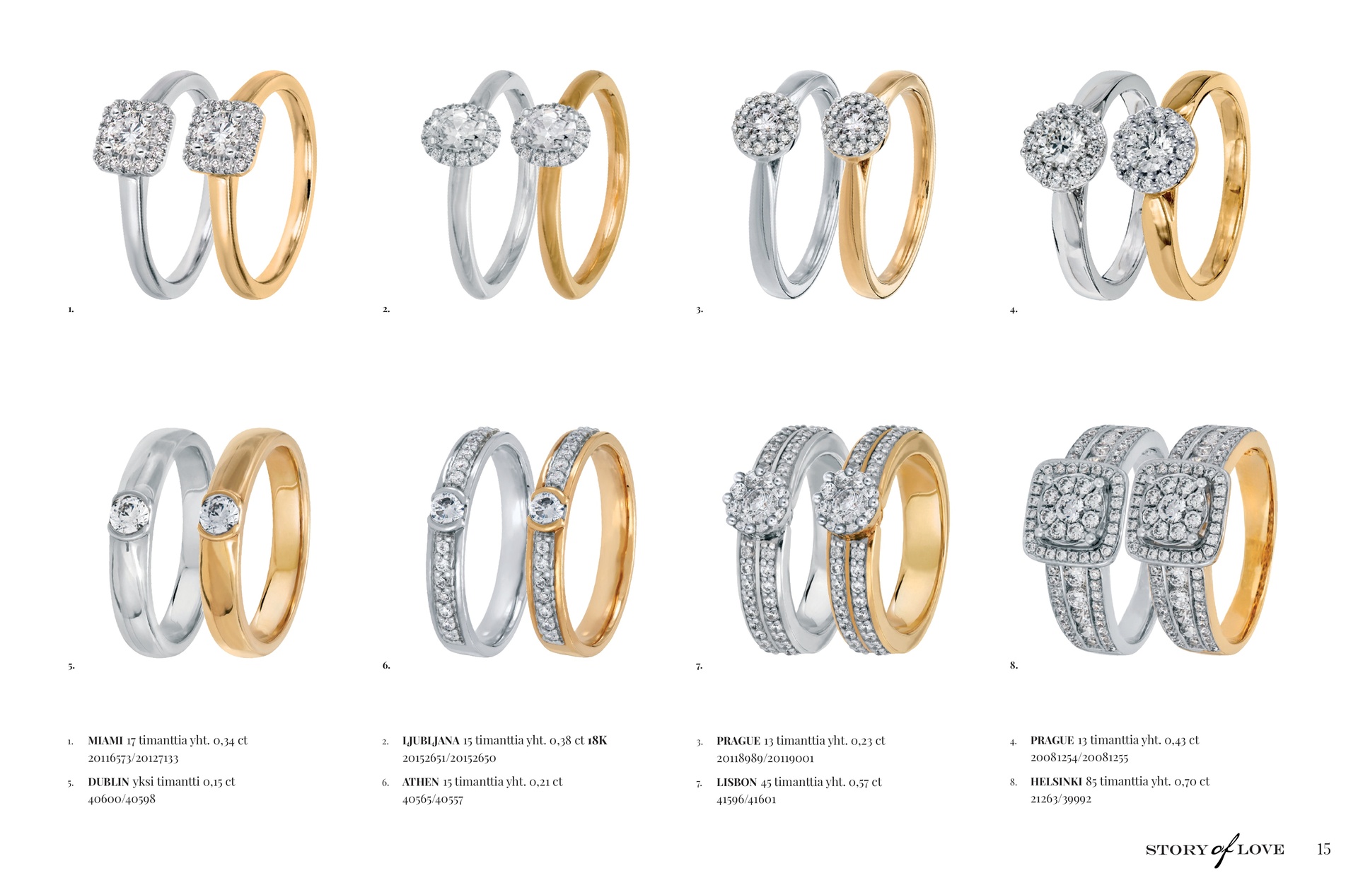 Kultajousi Story of Love kuvasto sivu 15