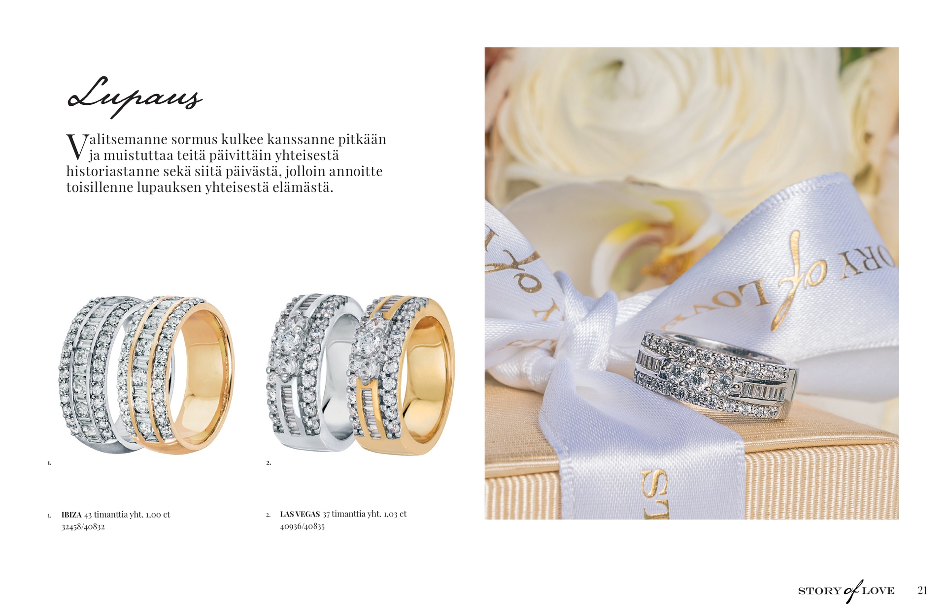 Kultajousi Story of Love kuvasto sivu 21