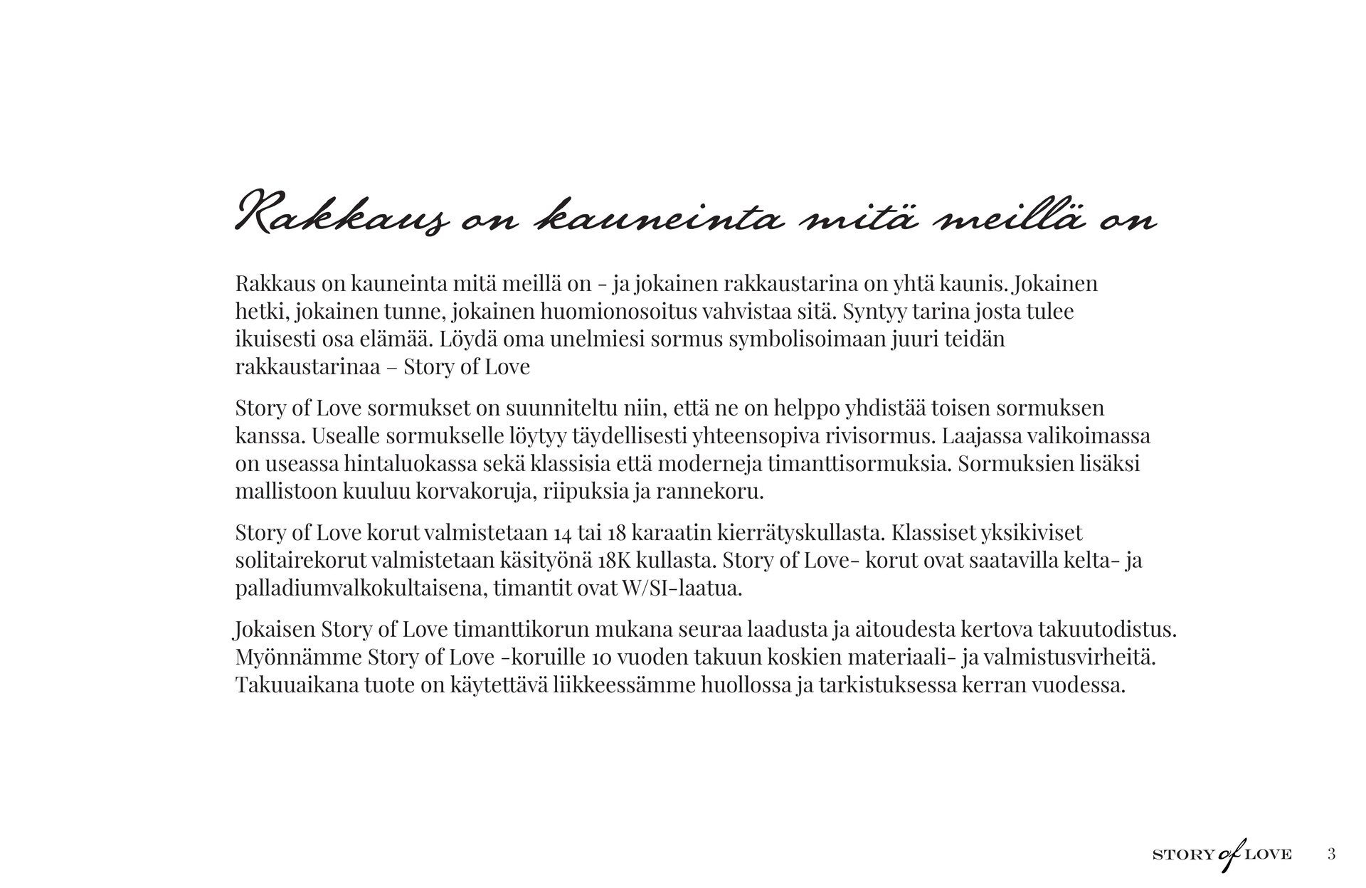 Kultajousi Story of Love kuvasto sivu 3