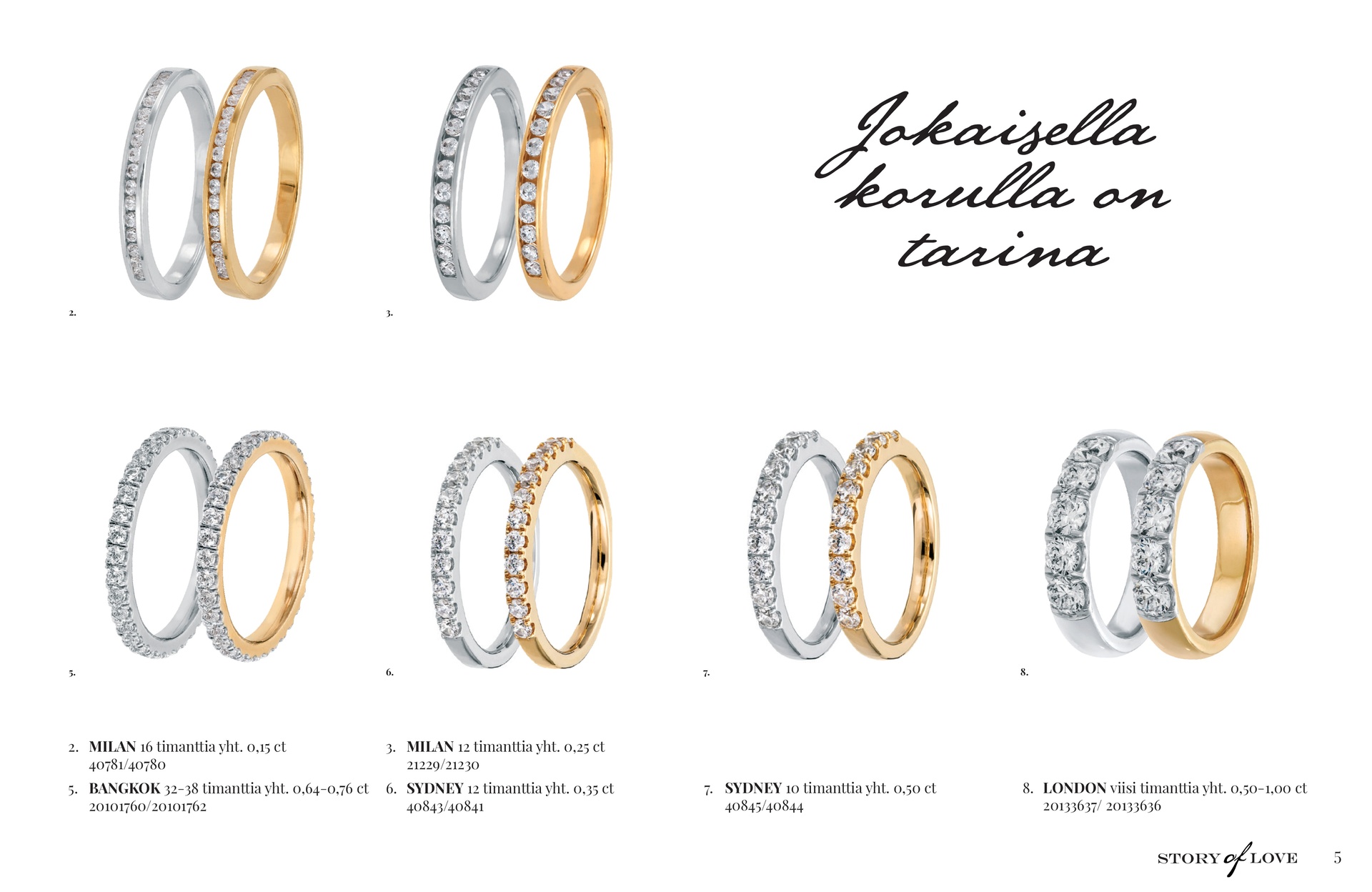 Kultajousi Story of Love kuvasto sivu 5