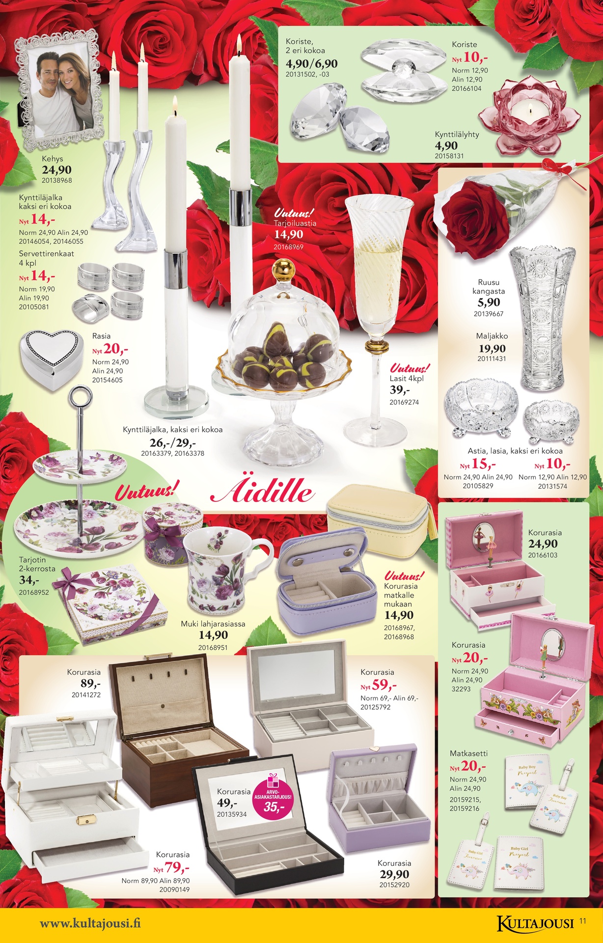 Kultajousi Äitienpäiväkuvasto sivu 11