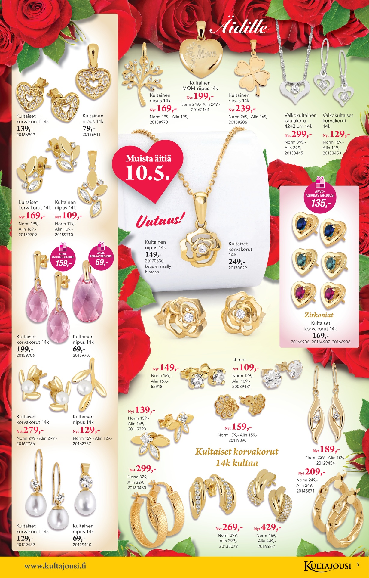 Kultajousi Äitienpäiväkuvasto sivu 5