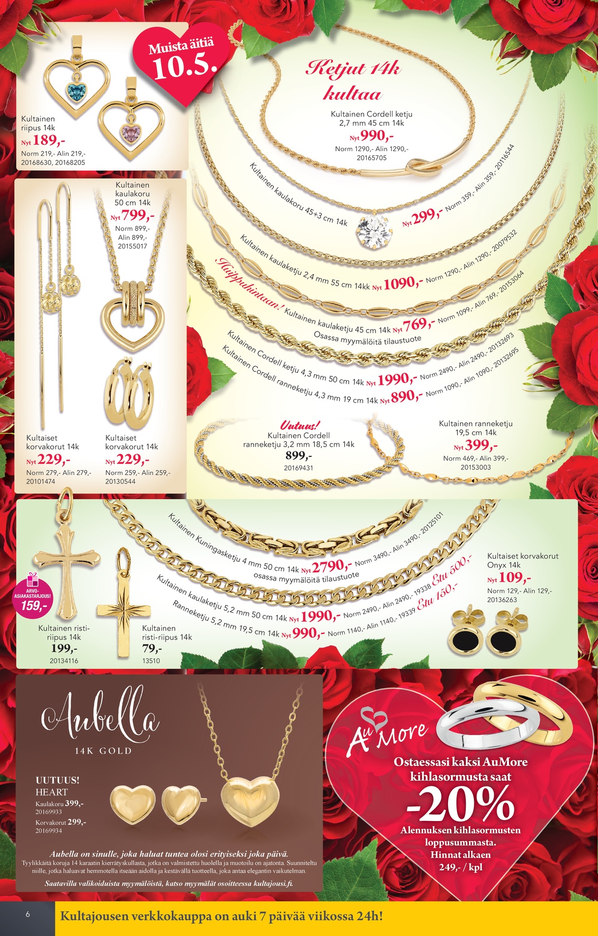 Kultajousi Äitienpäiväkuvasto sivu 6