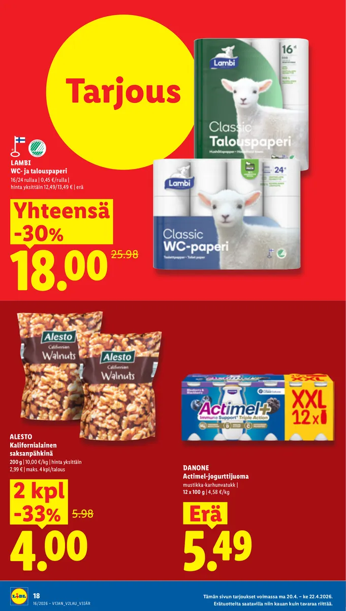 Lidl Koko Suomen Tarjoukset to 16.4. – ke 22.4. sivu 24