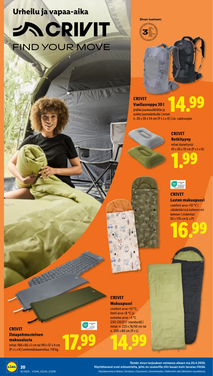 Lidl Koko Suomen Tarjoukset to 16.4. – ke 22.4. sivu 26