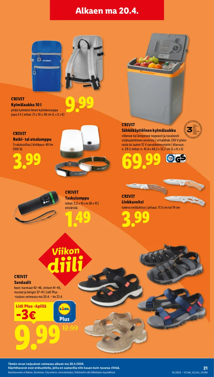 Lidl Koko Suomen Tarjoukset to 16.4. – ke 22.4. sivu 27