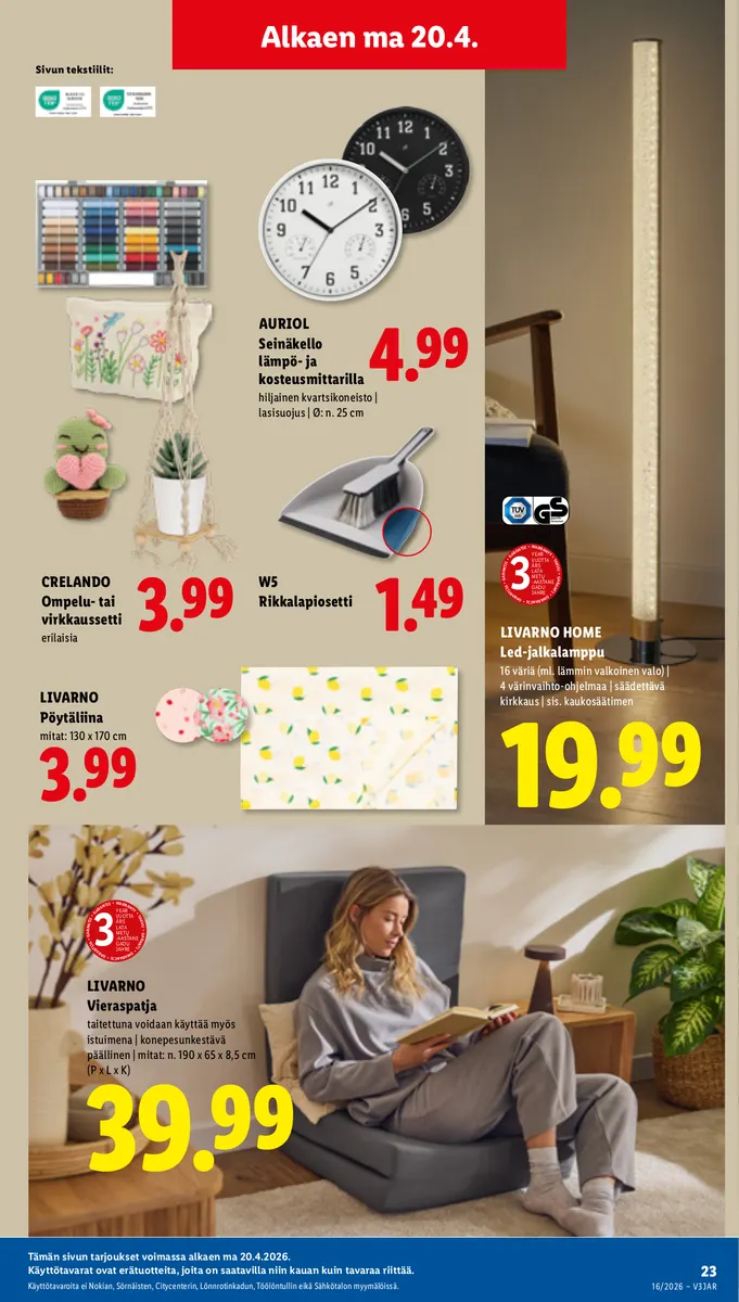 Lidl Koko Suomen Tarjoukset to 16.4. – ke 22.4. sivu 29