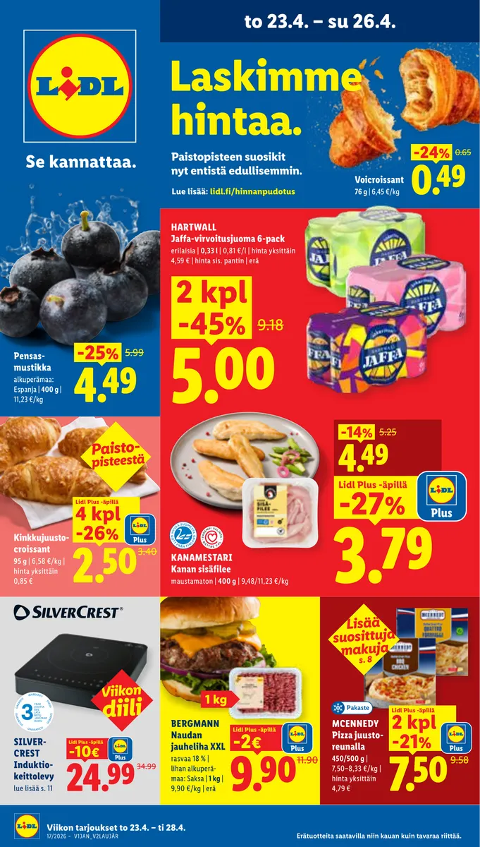 Lidl Koko Suomen Tarjoukset to 23.4. – ti 28.4. sivu 1
