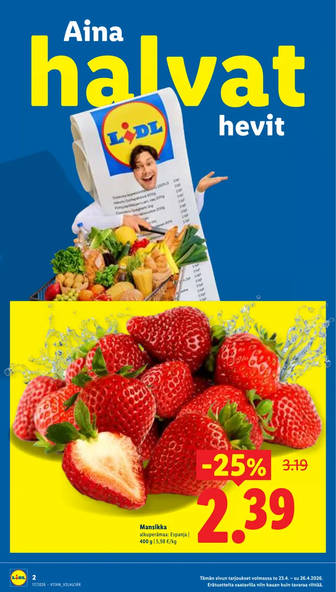 Lidl Koko Suomen Tarjoukset to 23.4. – ti 28.4. sivu 2