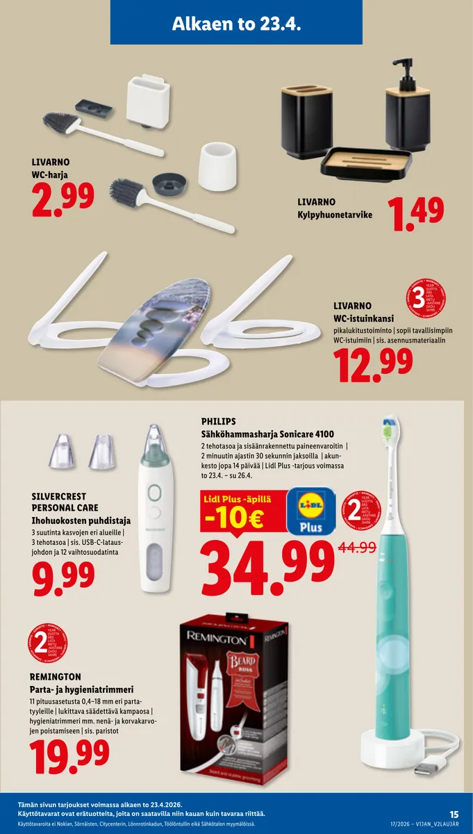 Lidl Koko Suomen Tarjoukset to 23.4. – ti 28.4. sivu 21