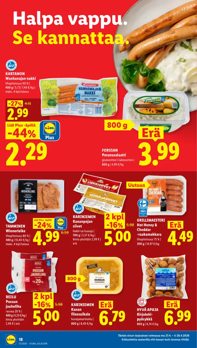 Lidl Koko Suomen Tarjoukset to 23.4. – ti 28.4. sivu 26