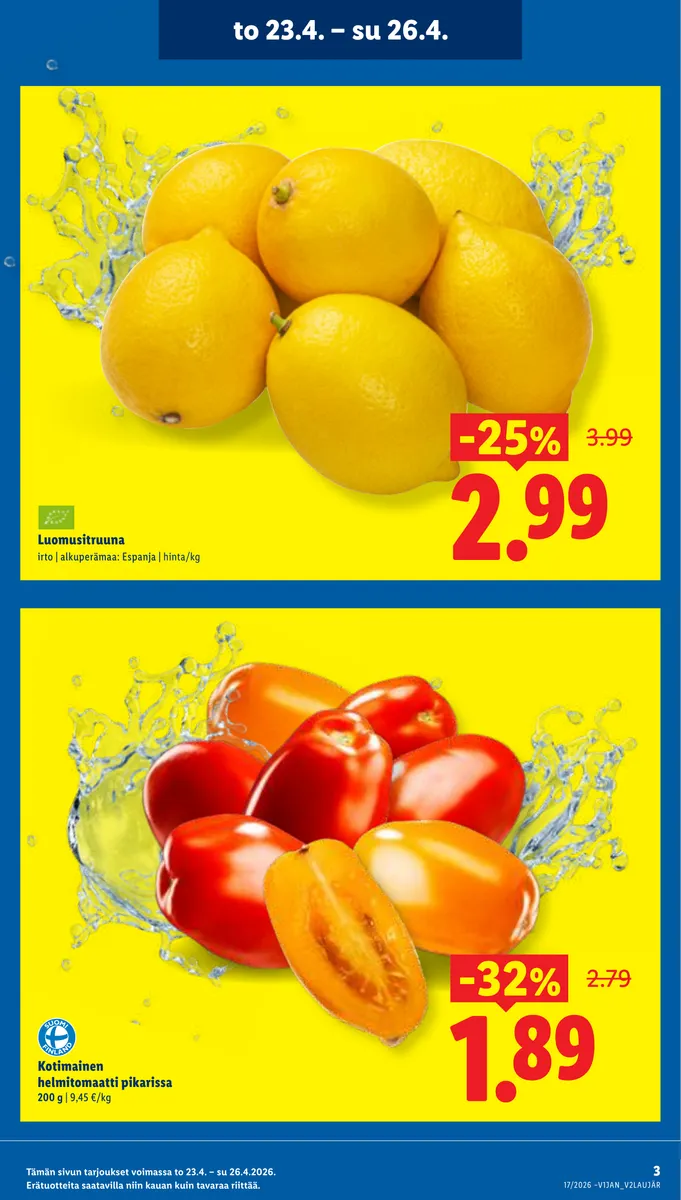 Lidl Koko Suomen Tarjoukset to 23.4. – ti 28.4. sivu 3