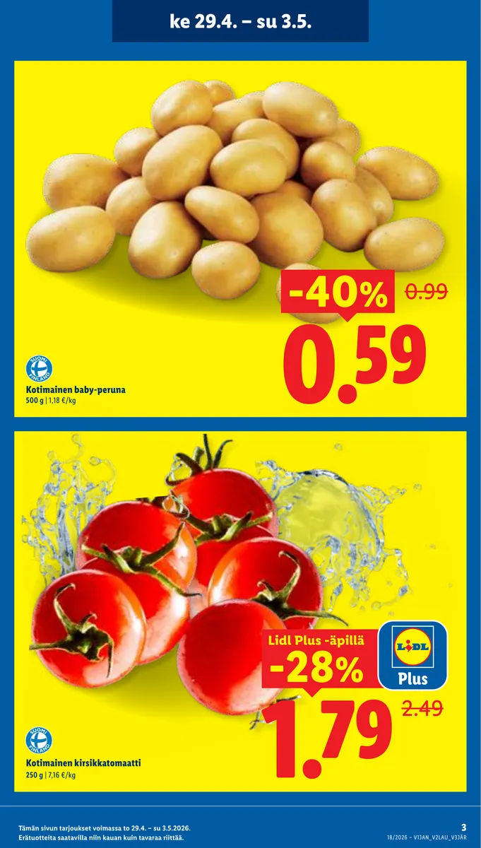 Lidl Koko Suomen Tarjoukset ke 29.4. – ke 6.5. sivu 3