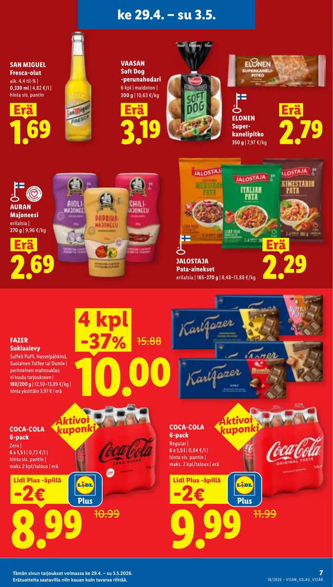 Lidl Koko Suomen Tarjoukset ke 29.4. – ke 6.5. sivu 7