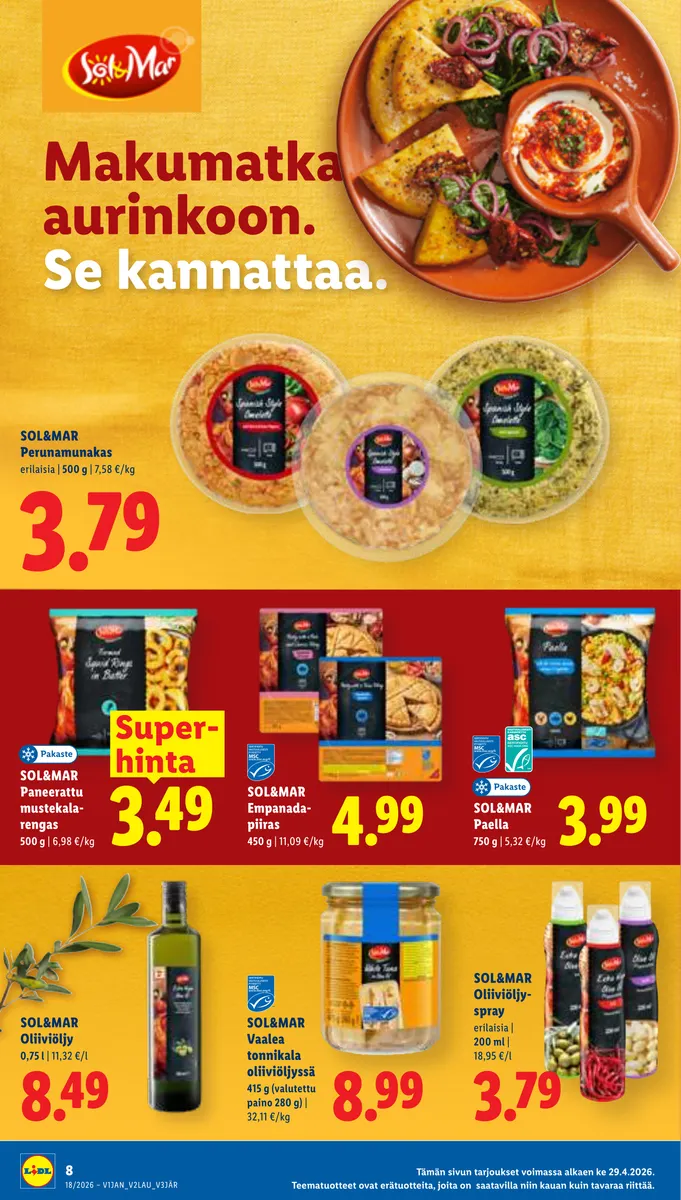Lidl Koko Suomen Tarjoukset ke 29.4. – ke 6.5. sivu 8