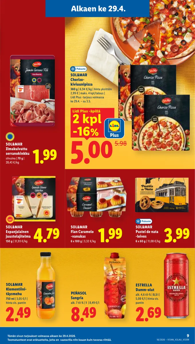Lidl Koko Suomen Tarjoukset ke 29.4. – ke 6.5. sivu 9