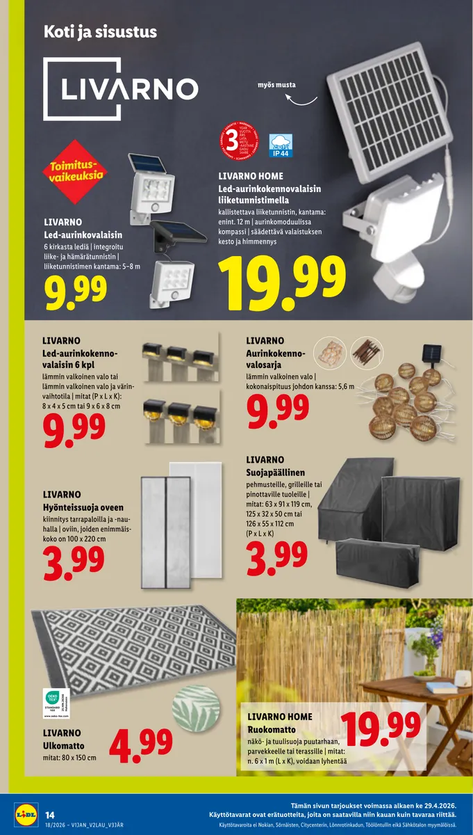Lidl Alueesi Tarjoukset ke 29.4. – ke 6.5. sivu 20