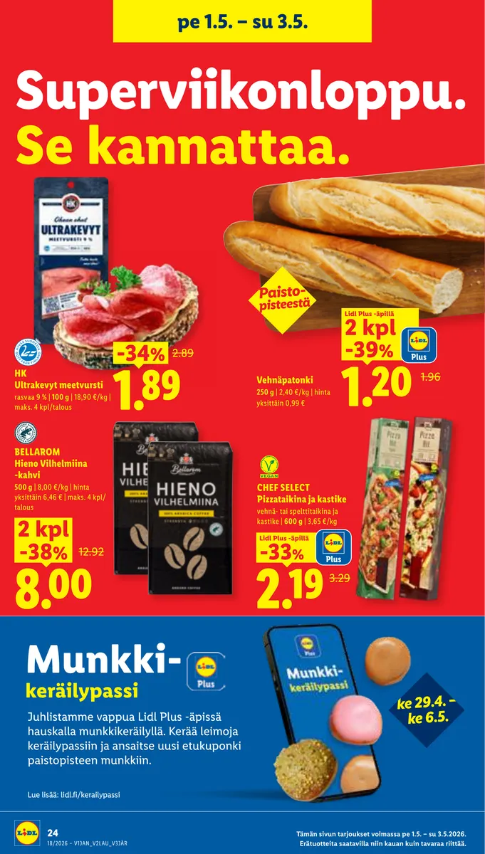 Lidl Alueesi Tarjoukset ke 29.4. – ke 6.5. sivu 30