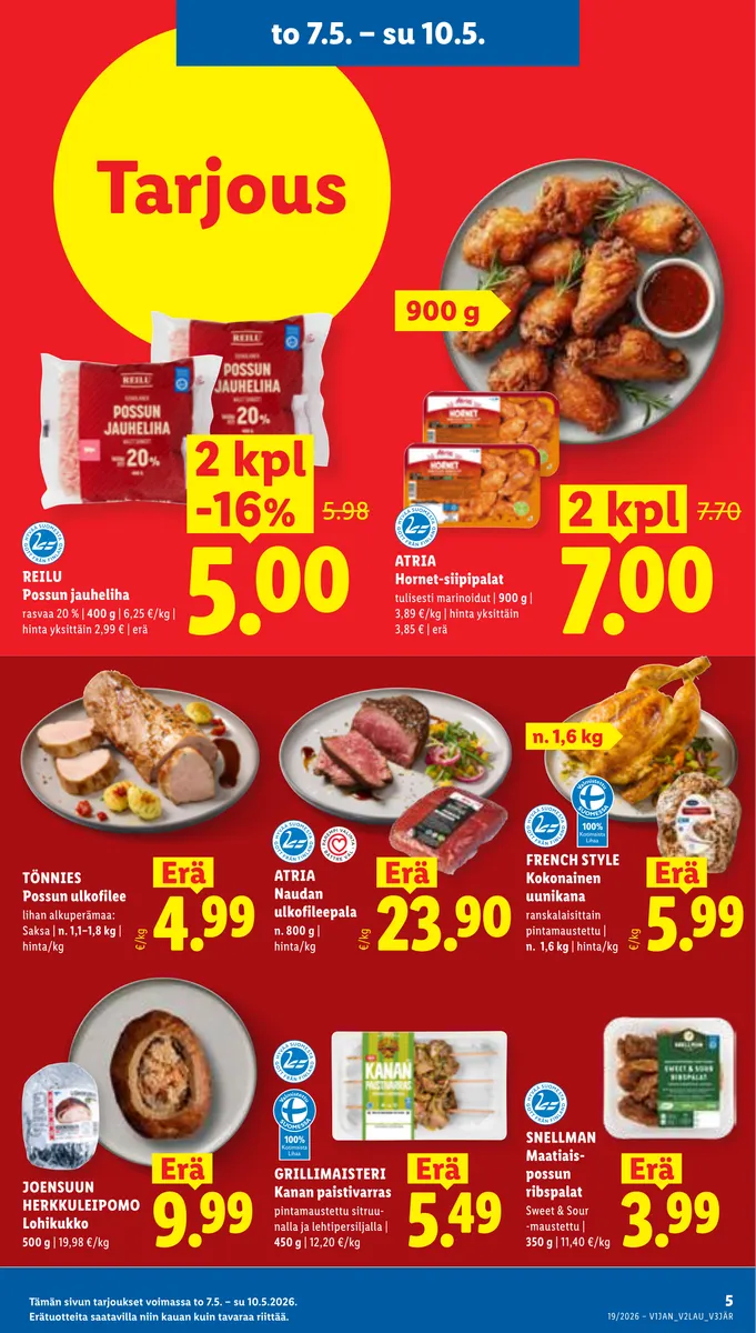 Lidl Koko Suomen Tarjoukset to 7.5. – ti 12.5. sivu 5