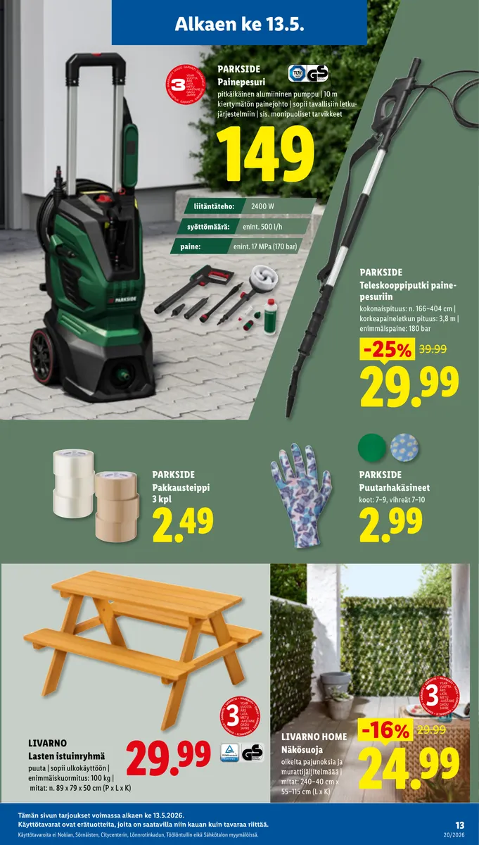 Lidl Koko Suomen Tarjoukset ke 13.5. – ke 20.5. sivu 17