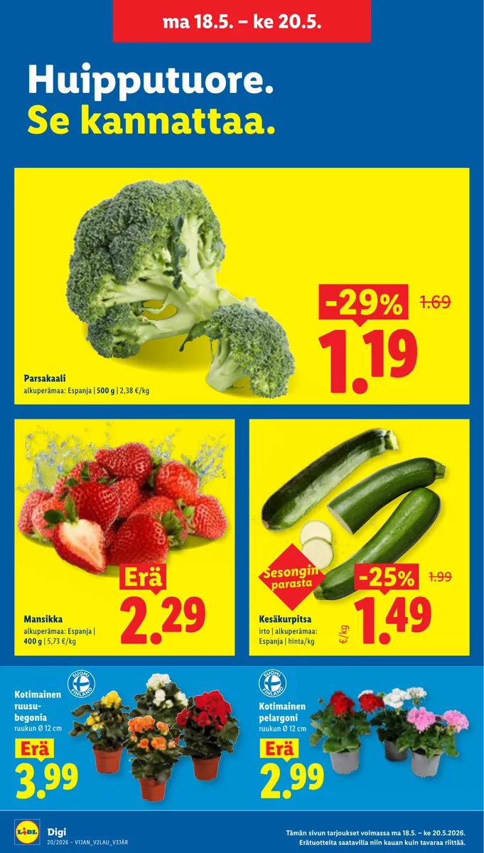 Lidl Koko Suomen Tarjoukset ke 13.5. – ke 20.5. sivu 23
