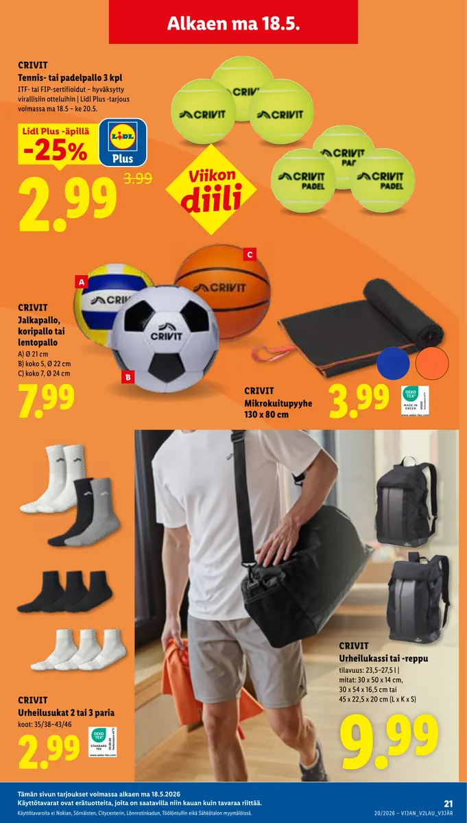 Lidl Koko Suomen Tarjoukset ke 13.5. – ke 20.5. sivu 29