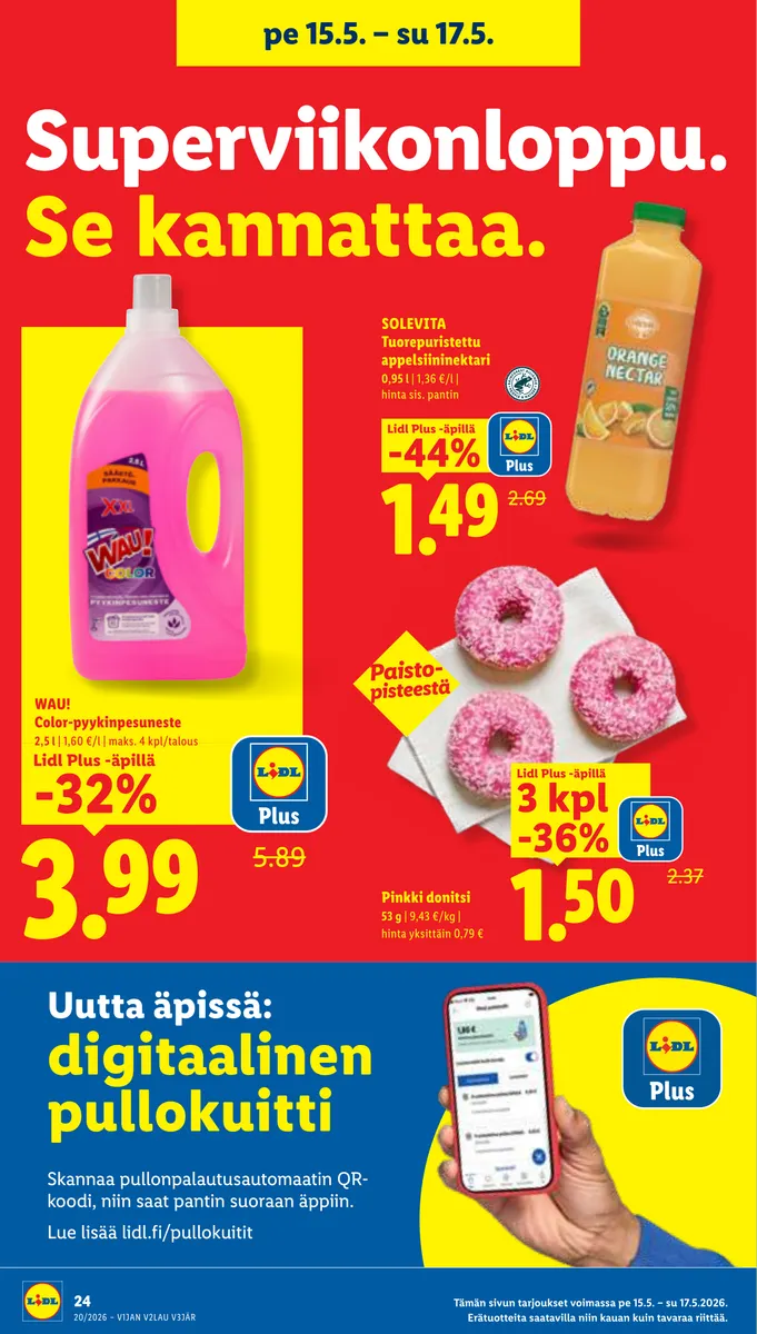 Lidl Koko Suomen Tarjoukset ke 13.5. – ke 20.5. sivu 32