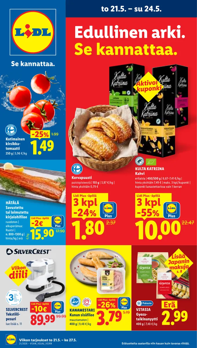 Lidl Koko Suomen Tarjoukset to 21.5. – ke 27.5. sivu 1