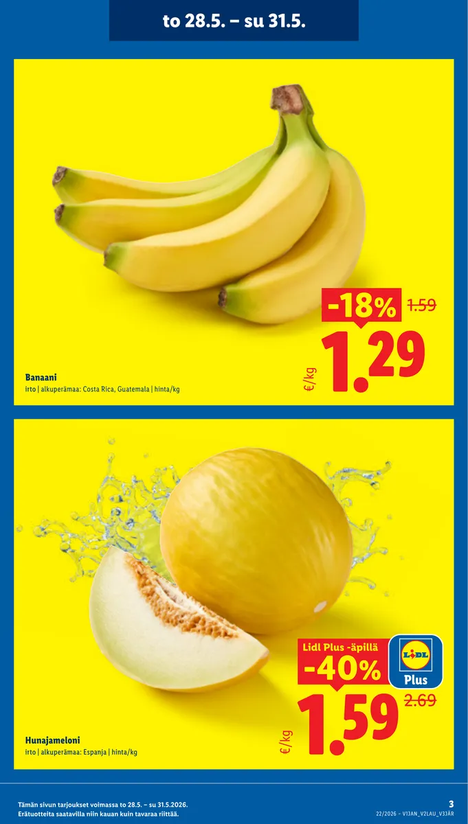 Lidl Koko Suomen Tarjoukset to 28.5. – ke 3.6. sivu 3