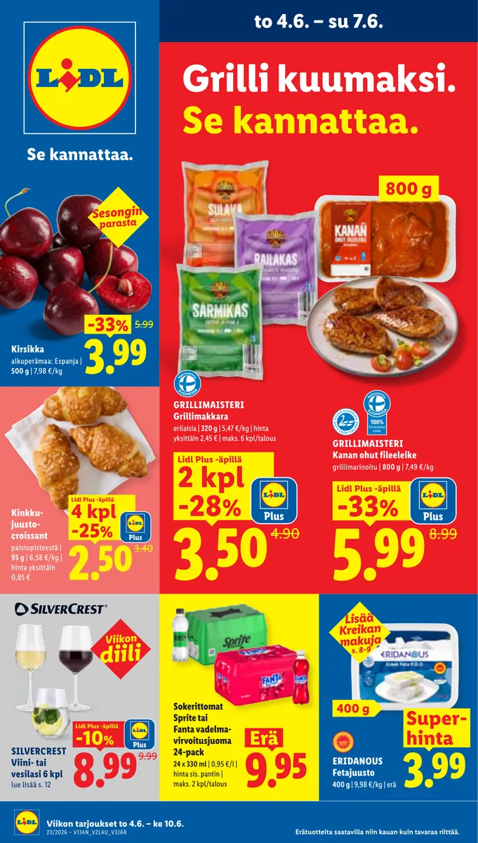 Lidl Koko Suomen Tarjoukset to 4.6. – ke 10.6. sivu 1