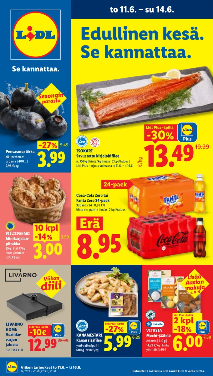 Lidl Koko Suomen Tarjoukset to 11.6. – ti 16.6.