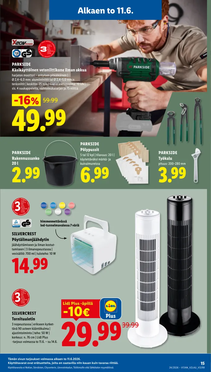 Lidl Koko Suomen Tarjoukset to 11.6. – ti 16.6. sivu 19