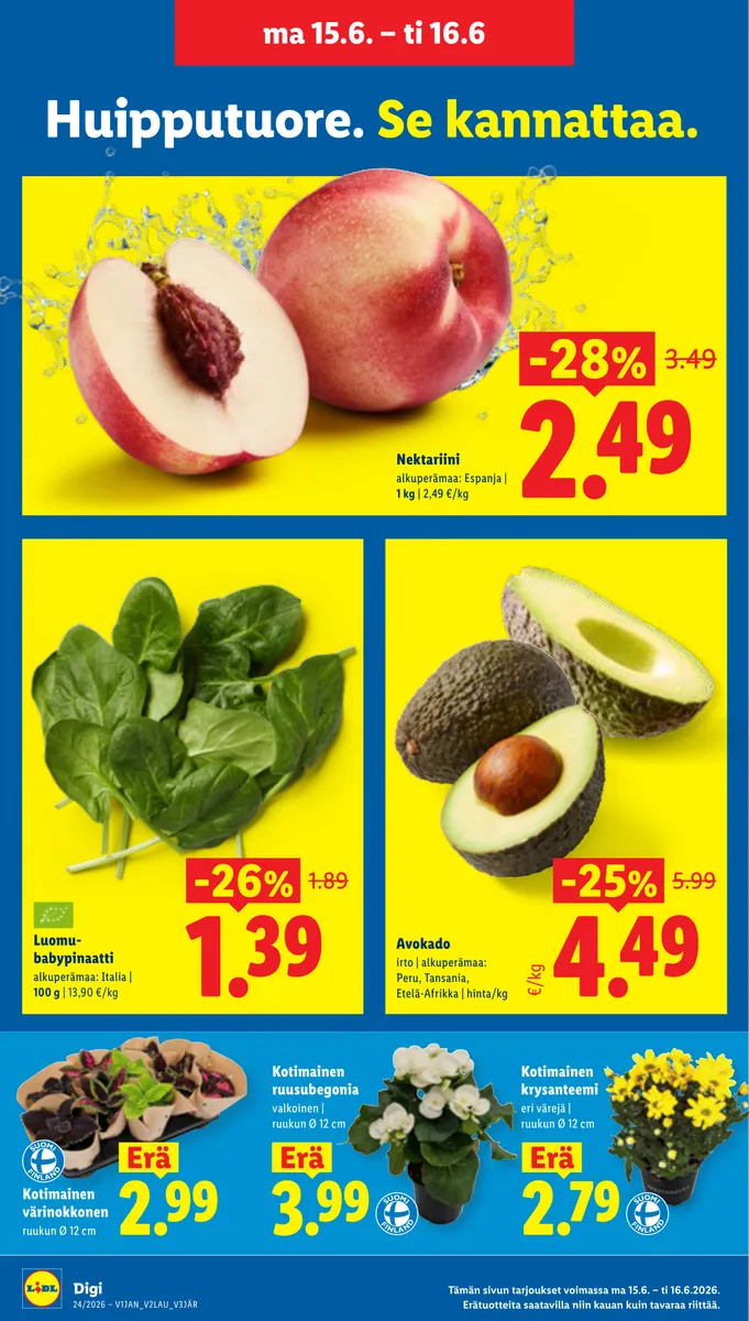 Lidl Koko Suomen Tarjoukset to 11.6. – ti 16.6. sivu 23