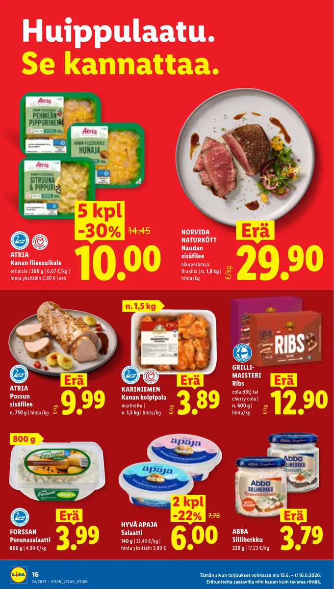 Lidl Koko Suomen Tarjoukset to 11.6. – ti 16.6. sivu 24