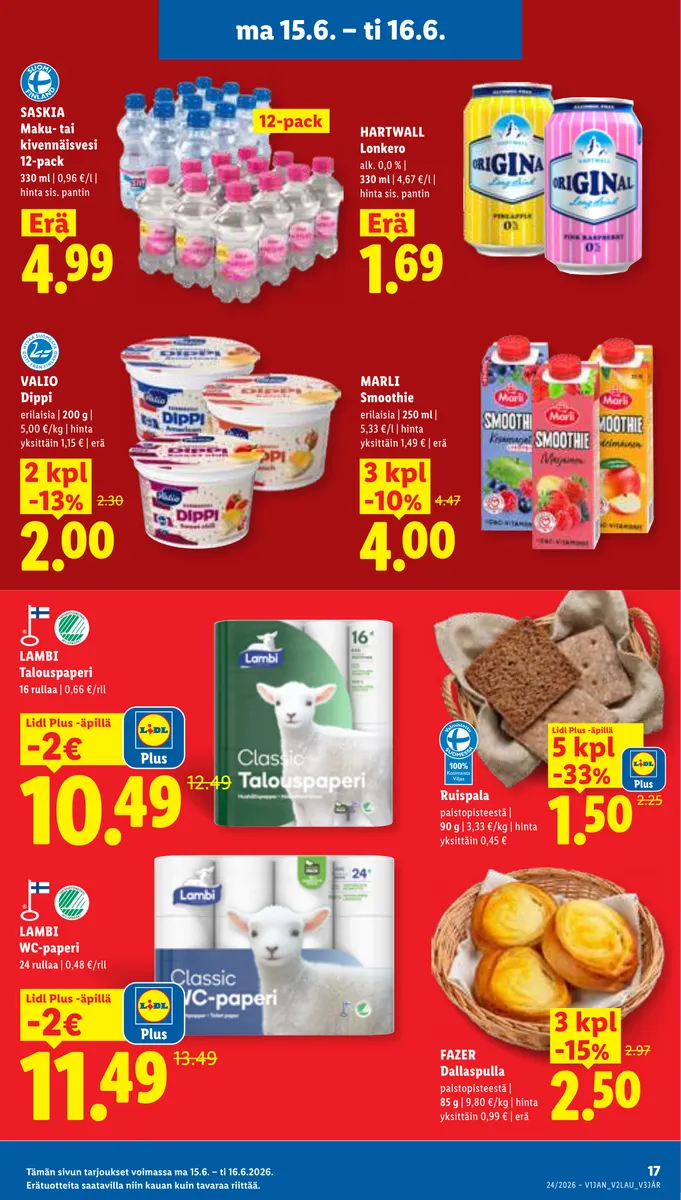 Lidl Koko Suomen Tarjoukset to 11.6. – ti 16.6. sivu 25