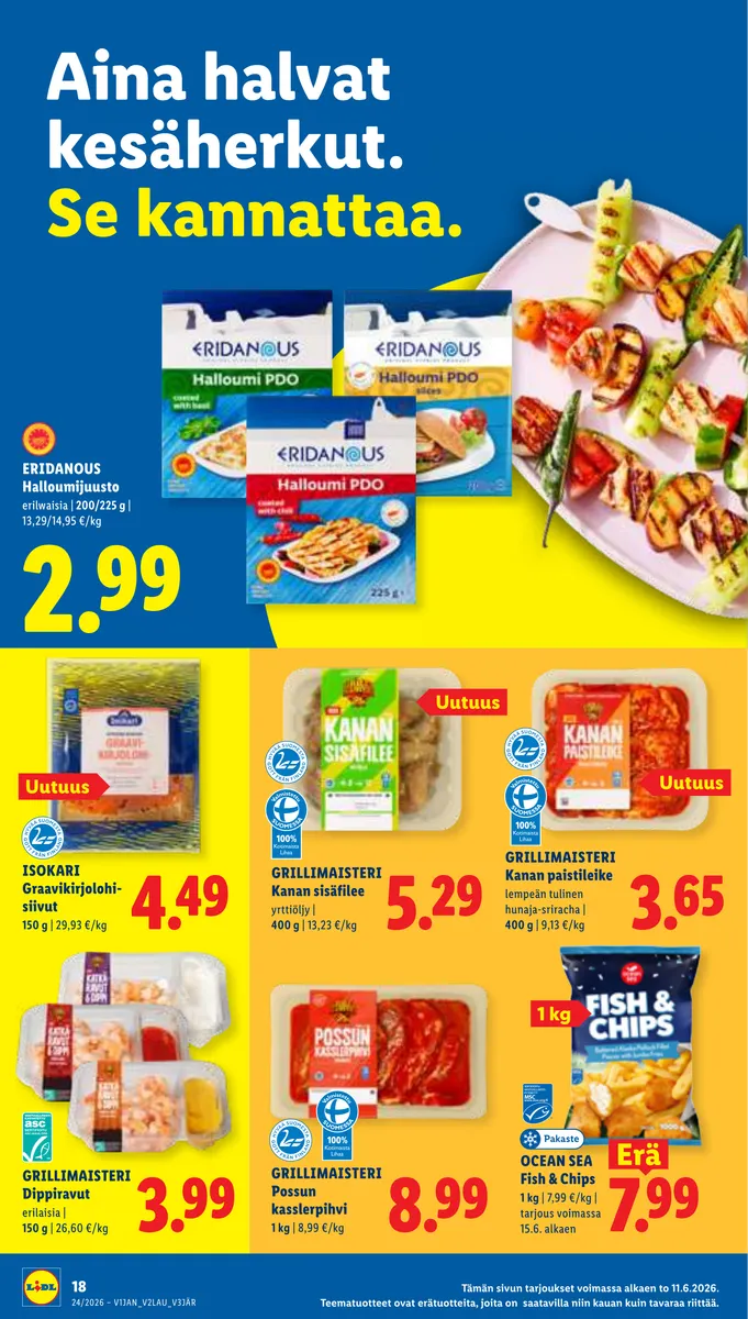 Lidl Koko Suomen Tarjoukset to 11.6. – ti 16.6. sivu 26